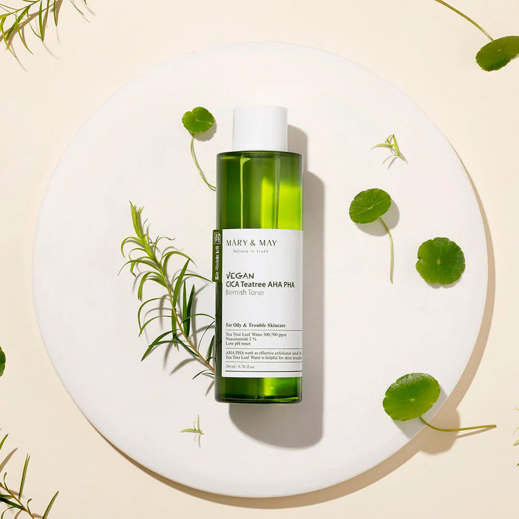 Tónico Vegano Vegan Cica Teatree AHA PHA Blemish Toner MARY&NAY